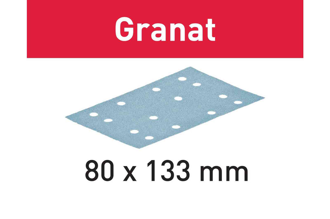 Festool | Grit Abrasives Granat STF 80x133 (Box of 100) (100GRIT)