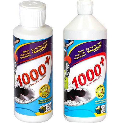 1000+ Stain Remover shown in it's two sizes!